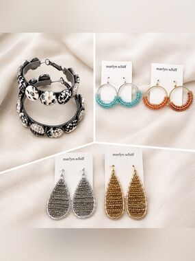 NWT Marlyn Schiff Earrings Dangle Earring Bundle